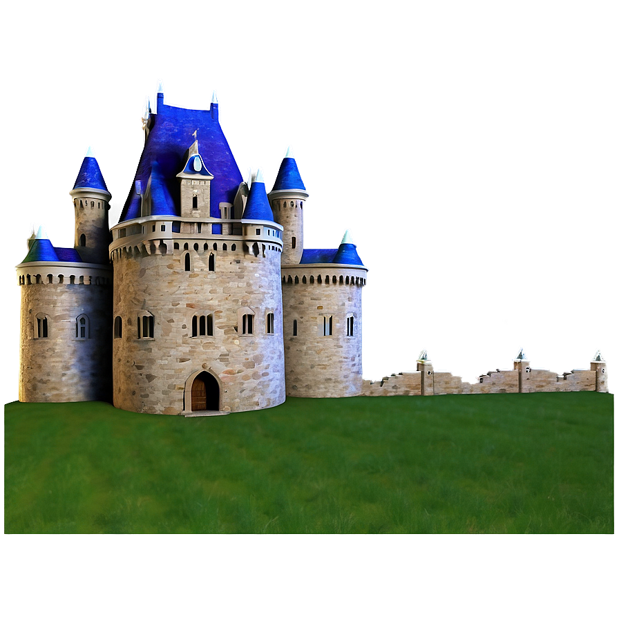 Castle In Meadow Png 05032024 PNG image