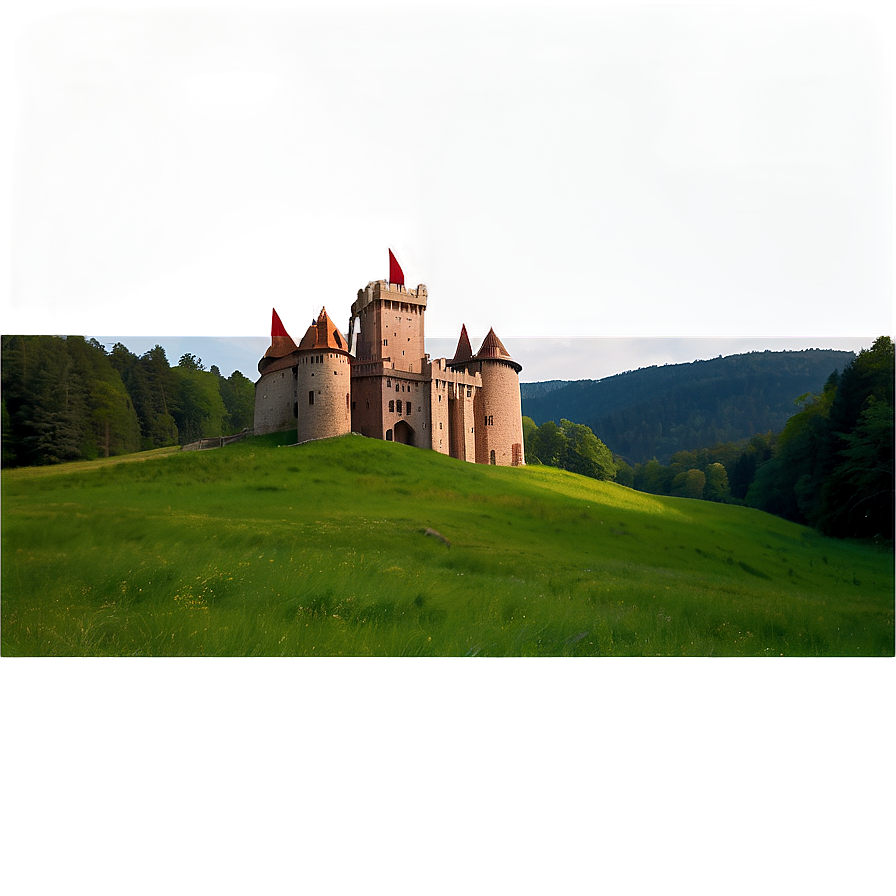 Castle In Meadow Png 93 PNG image