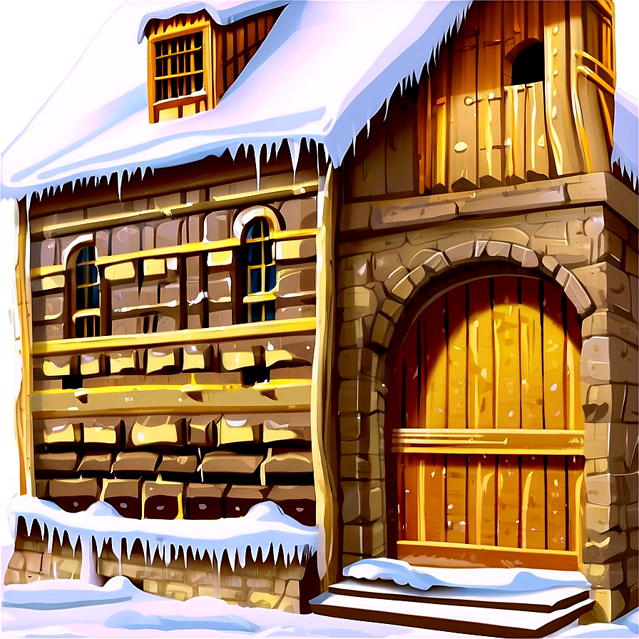 Castle In Winter Png Svc PNG image