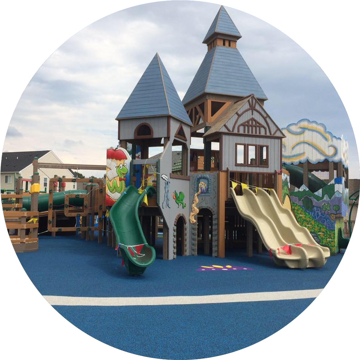 Castle Themed Playground Equipment PNG image