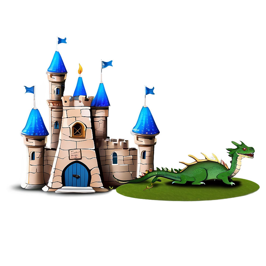 Castle With Dragons Png 8 PNG image