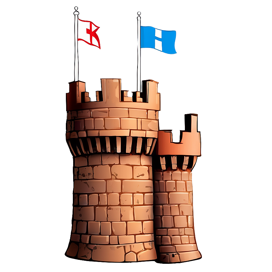 Castle With Flag Png 05032024 PNG image