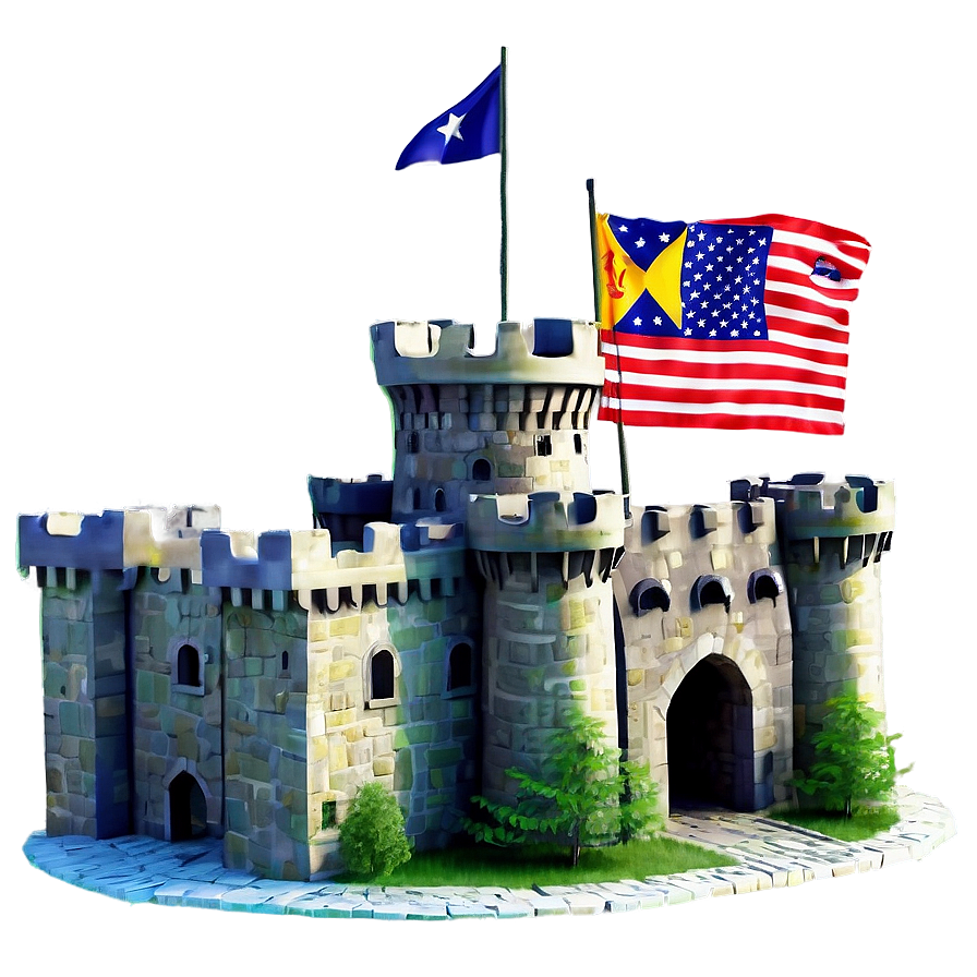 Castle With Flag Png Ccn55 PNG image