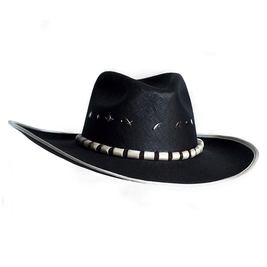 Casual Black Cowboy Hat Png 6 PNG image