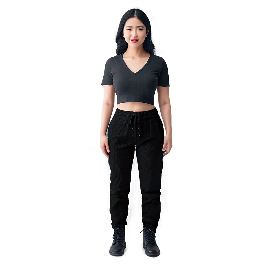 Casual Black Pants Png Gki PNG image