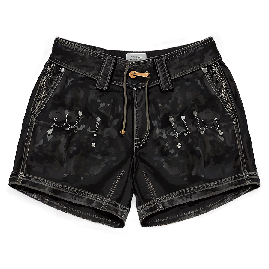 Casual Black Shorts Png 28 PNG image