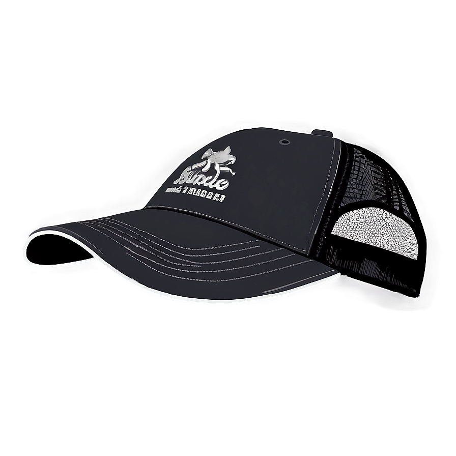 Casual Black Trucker Hat Png Hfc19 PNG image