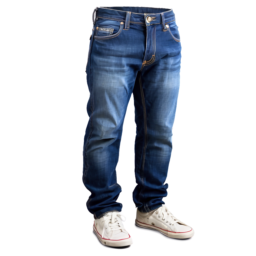 Casual Blue Denim Pants Png Nfv PNG image