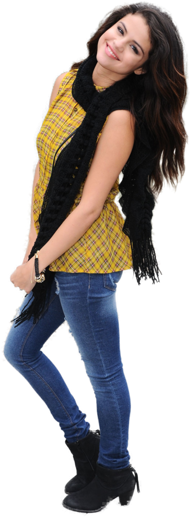 Casual Fashion Pose Selena PNG image