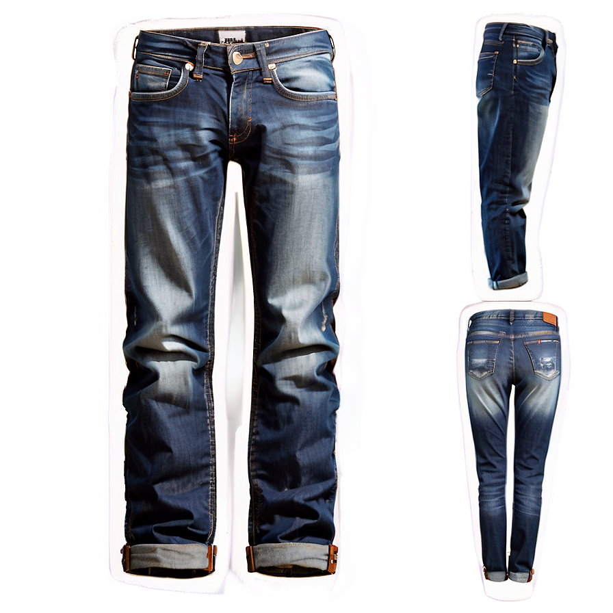 Casual Folded Jeans Png Fds PNG image