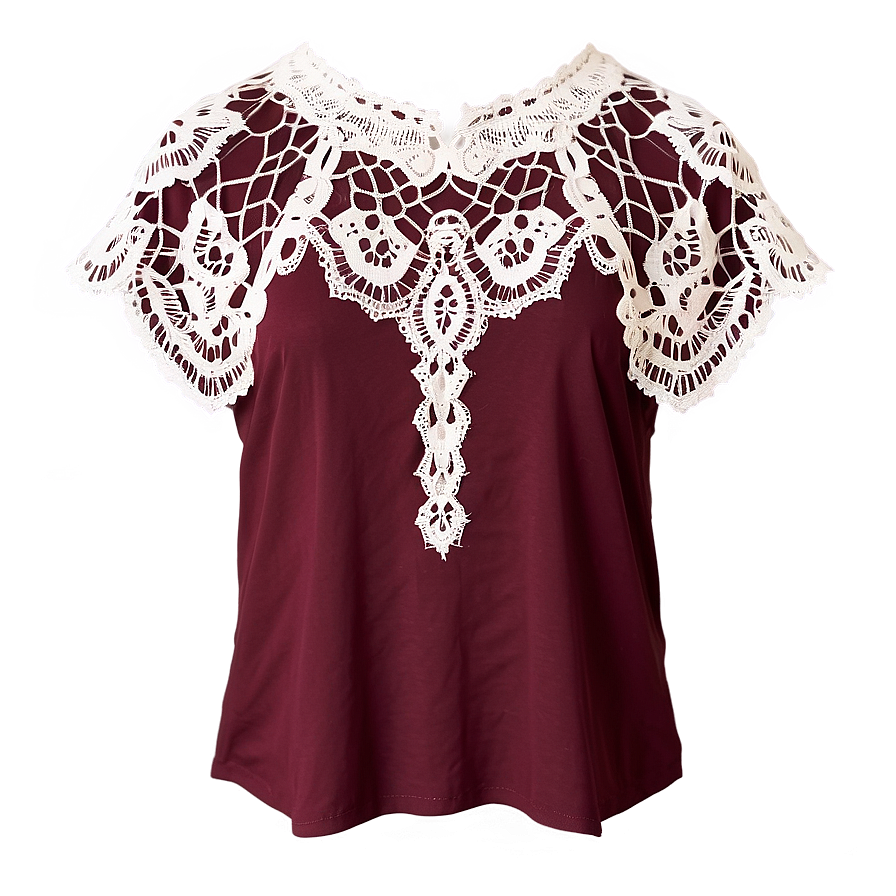 Casual Lace Top Png Cex2 PNG image