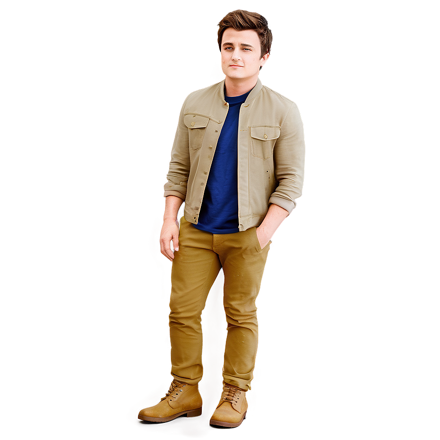 Casual Look Josh Hutcherson Png 06202024 PNG image