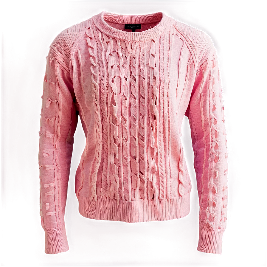 Casual Pink Sweater Png 06292024 PNG image