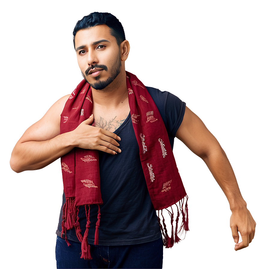 Casual Red Scarf Png Xmd PNG image