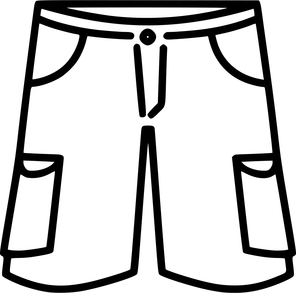 Casual Shorts Outline Graphic PNG image