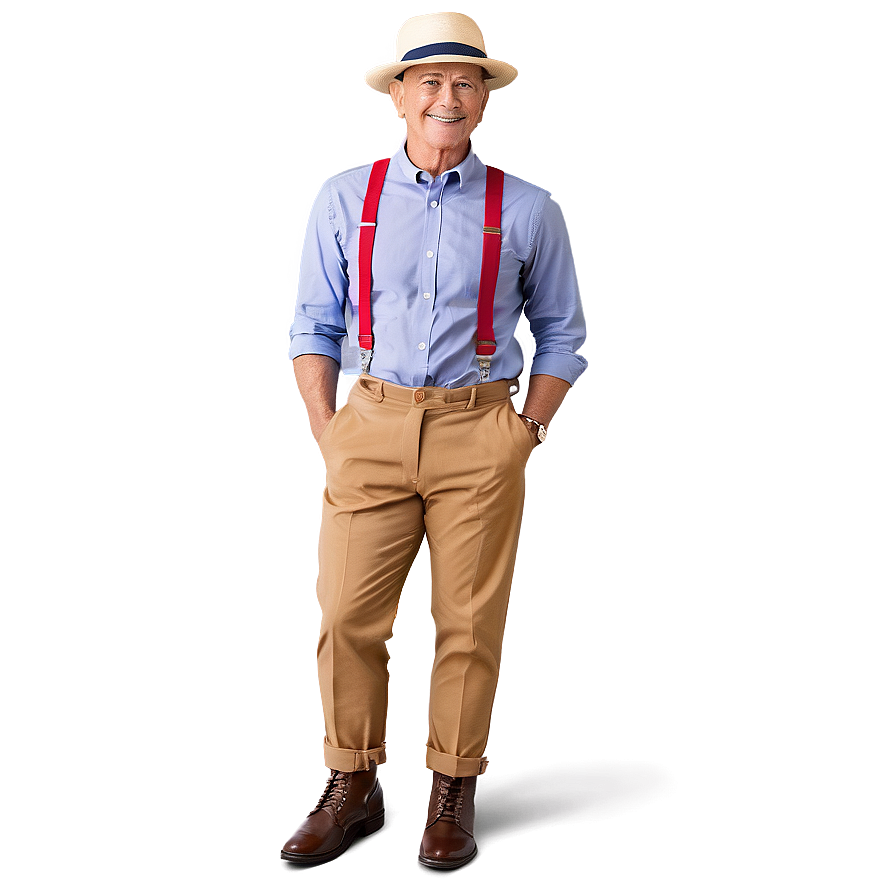 Casual Suspenders Png 06282024 PNG image