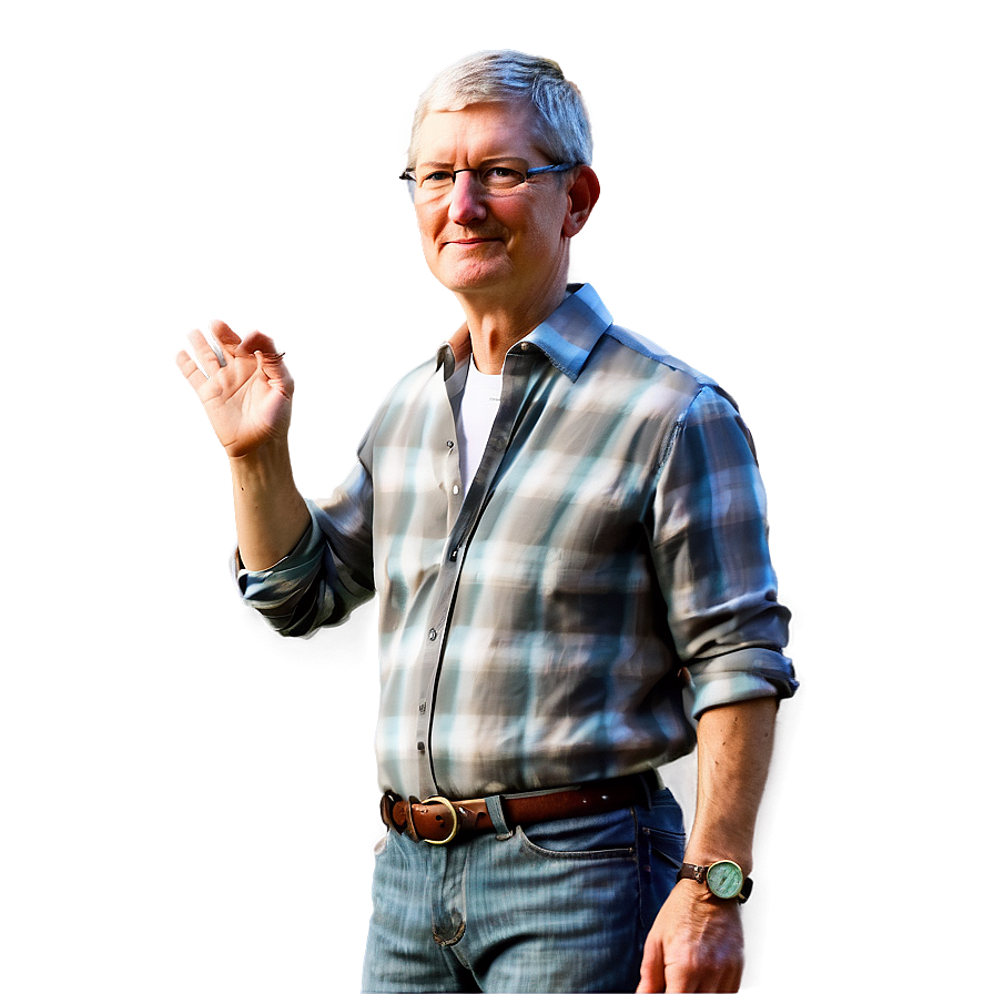 Casual Tim Cook Png Tne PNG image