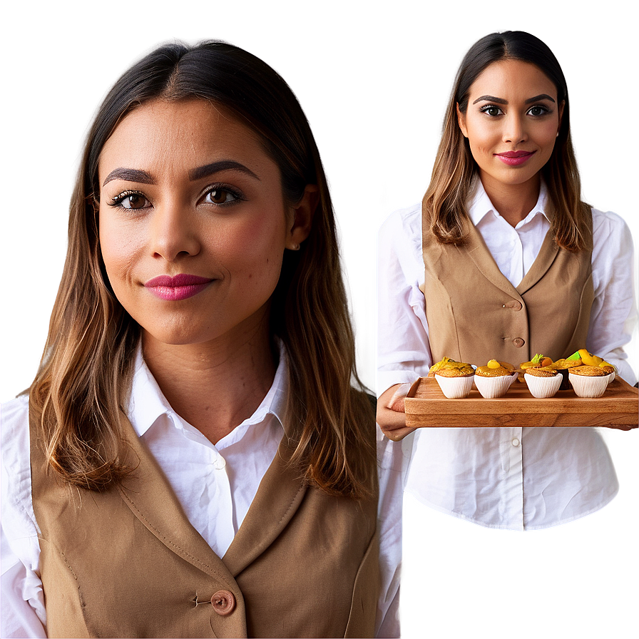 Casual Waitress Look Png 56 PNG image