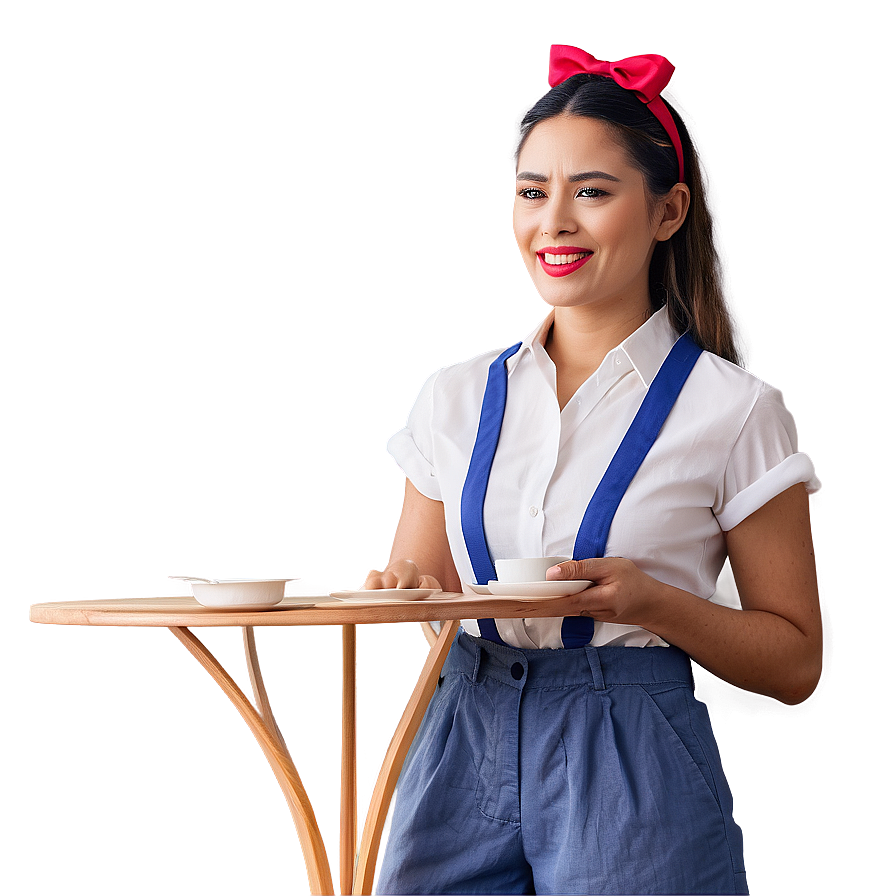 Casual Waitress Look Png Tfd PNG image