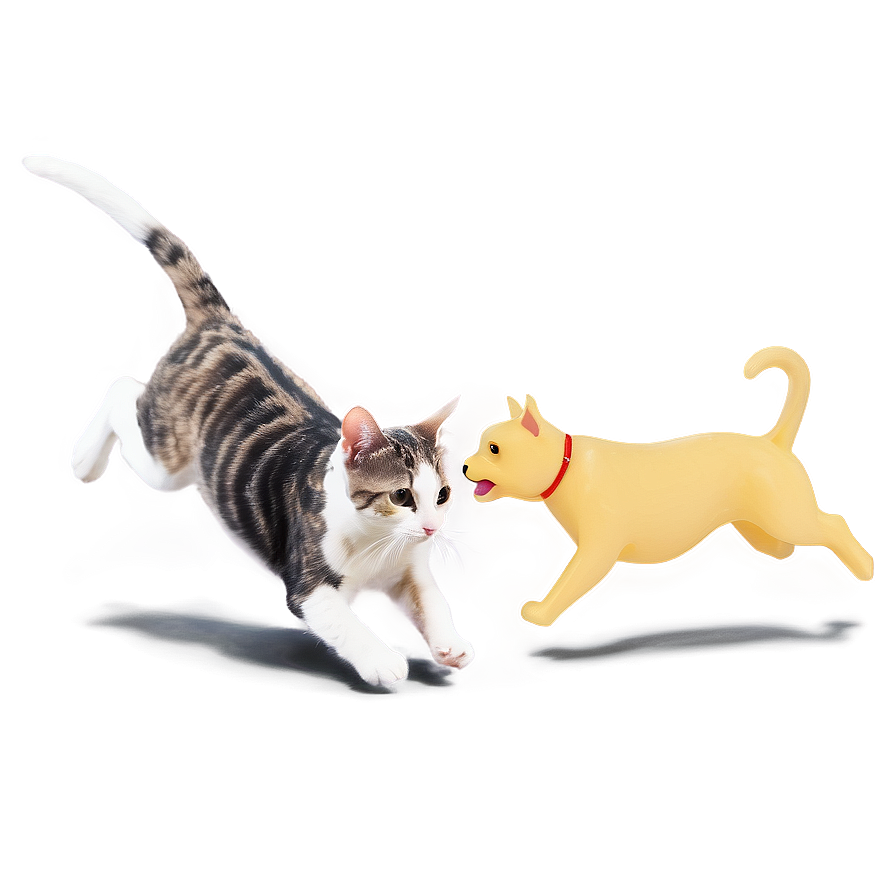 Cat Chasing Dog Png 16 PNG image