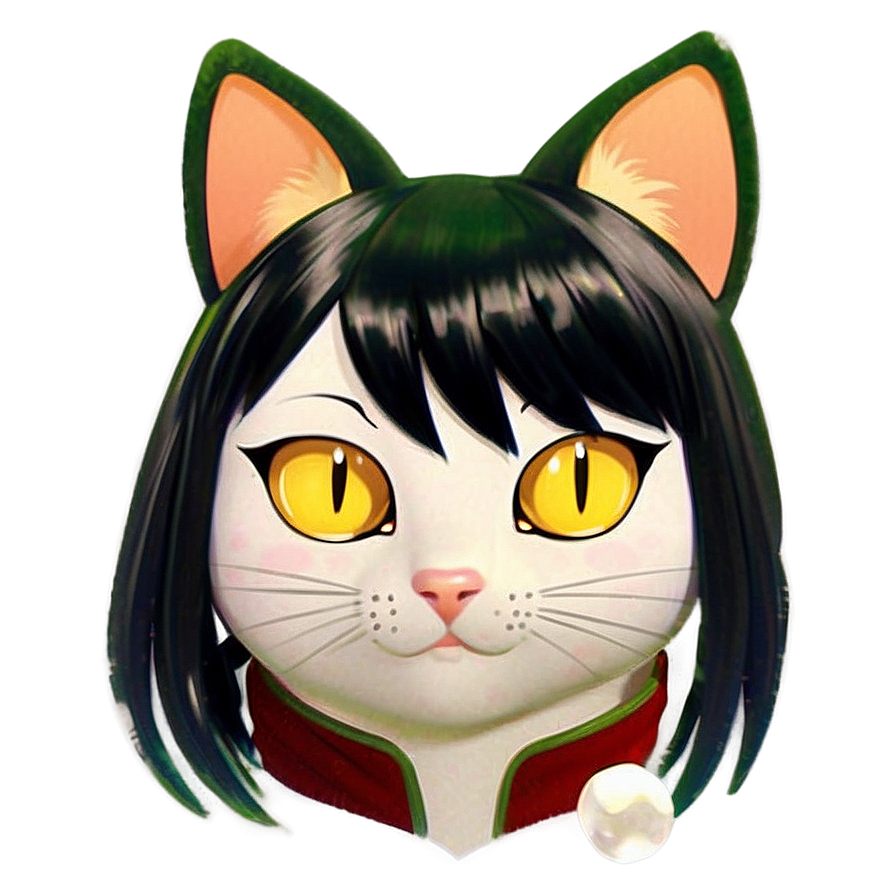 Cat Ear Anime Character Png 06212024 PNG image