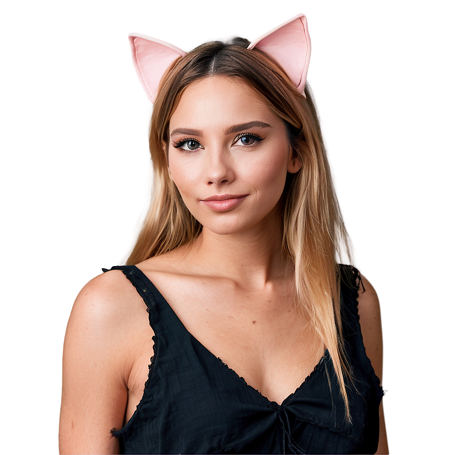 Cat Ears Fashion Statement Png Qpc63 PNG image