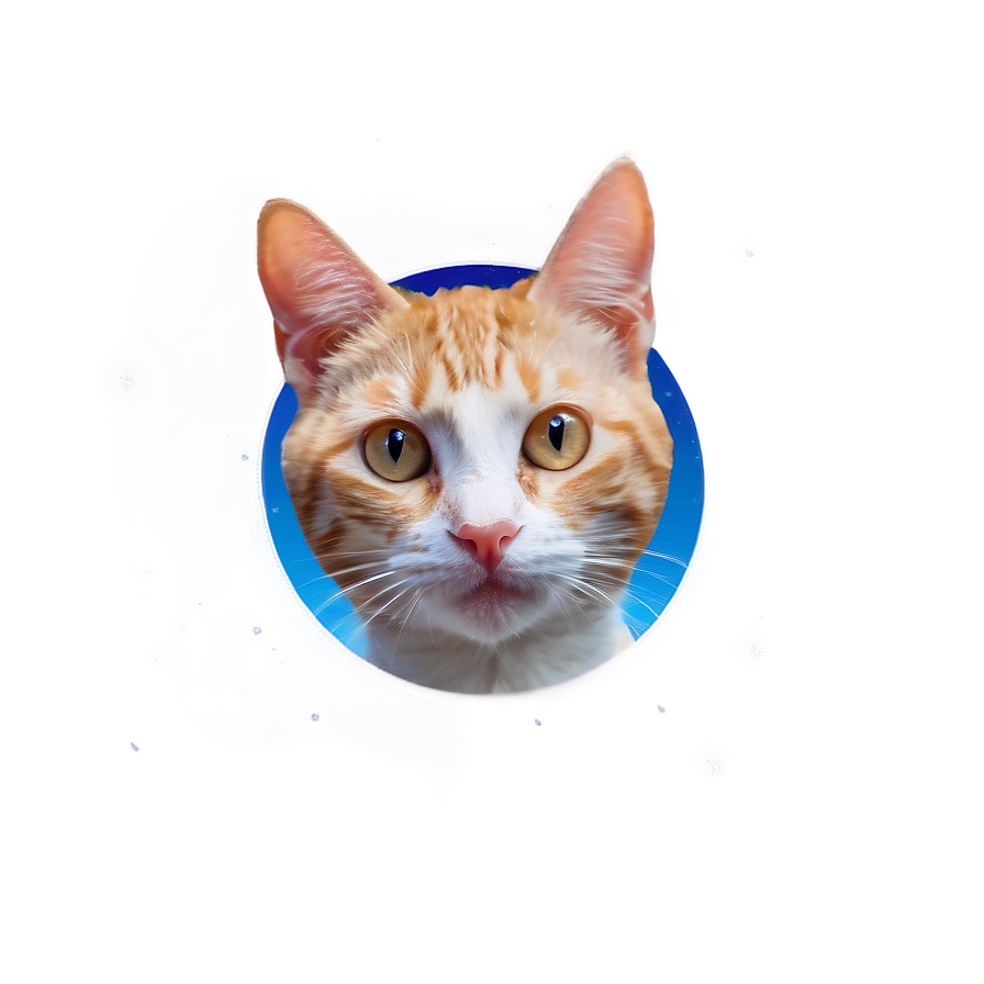 Cat Face In Space Png 06122024 PNG image