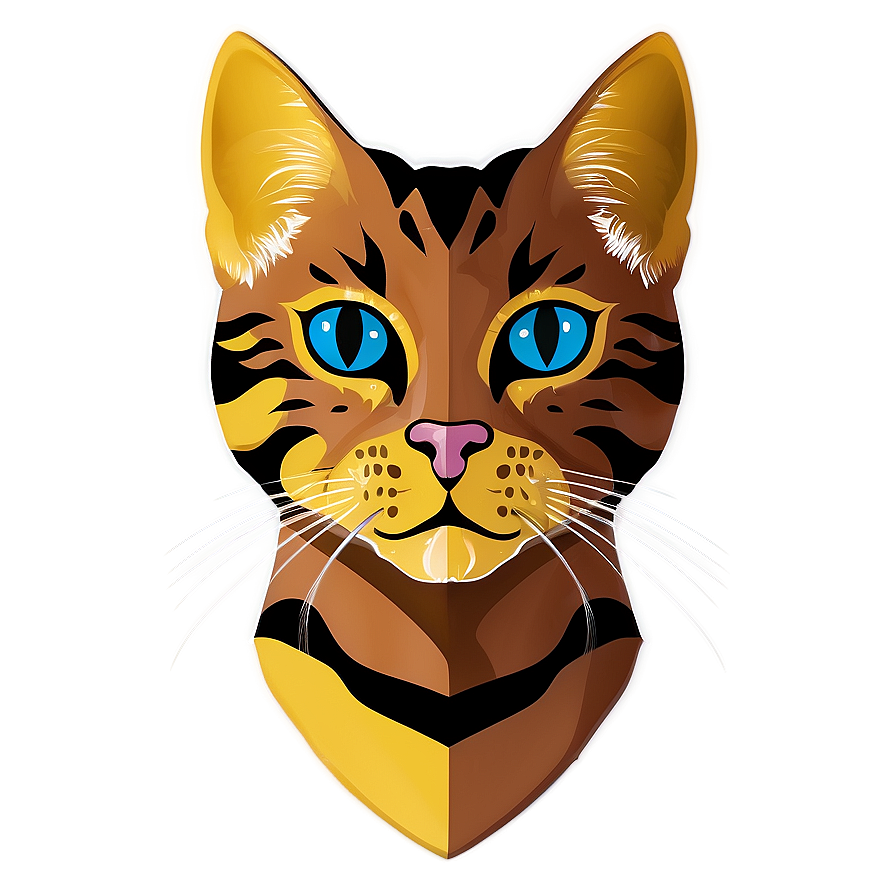 Cat Face Silhouette Png 06122024 PNG image