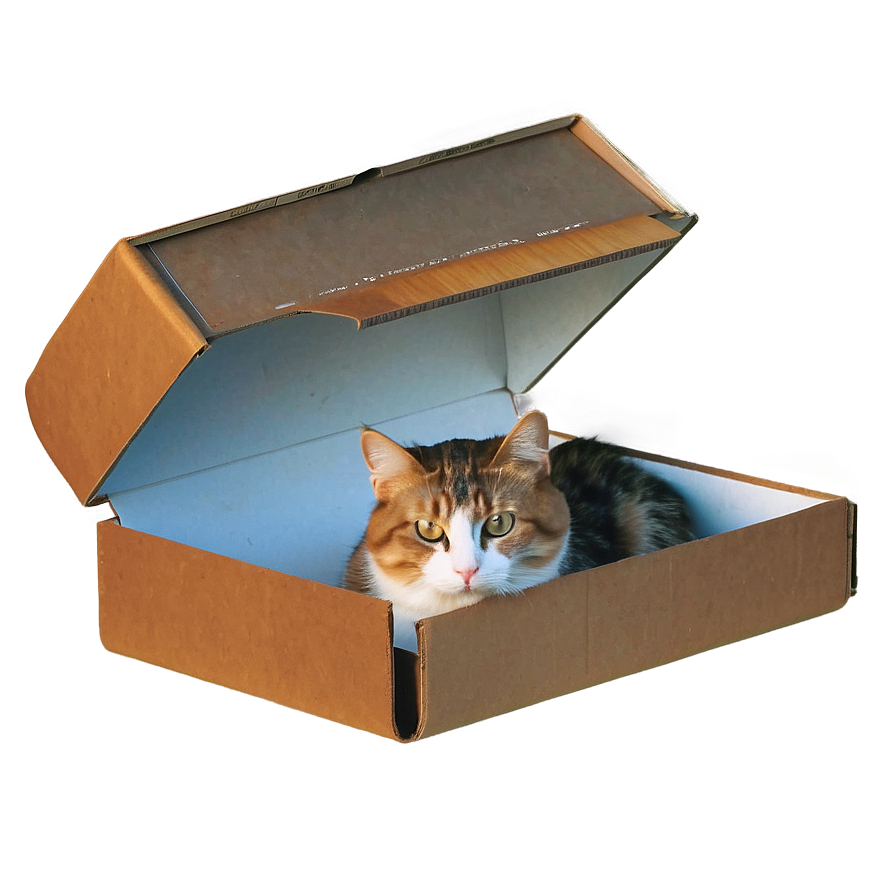 Cat In Box Png 05232024 PNG image