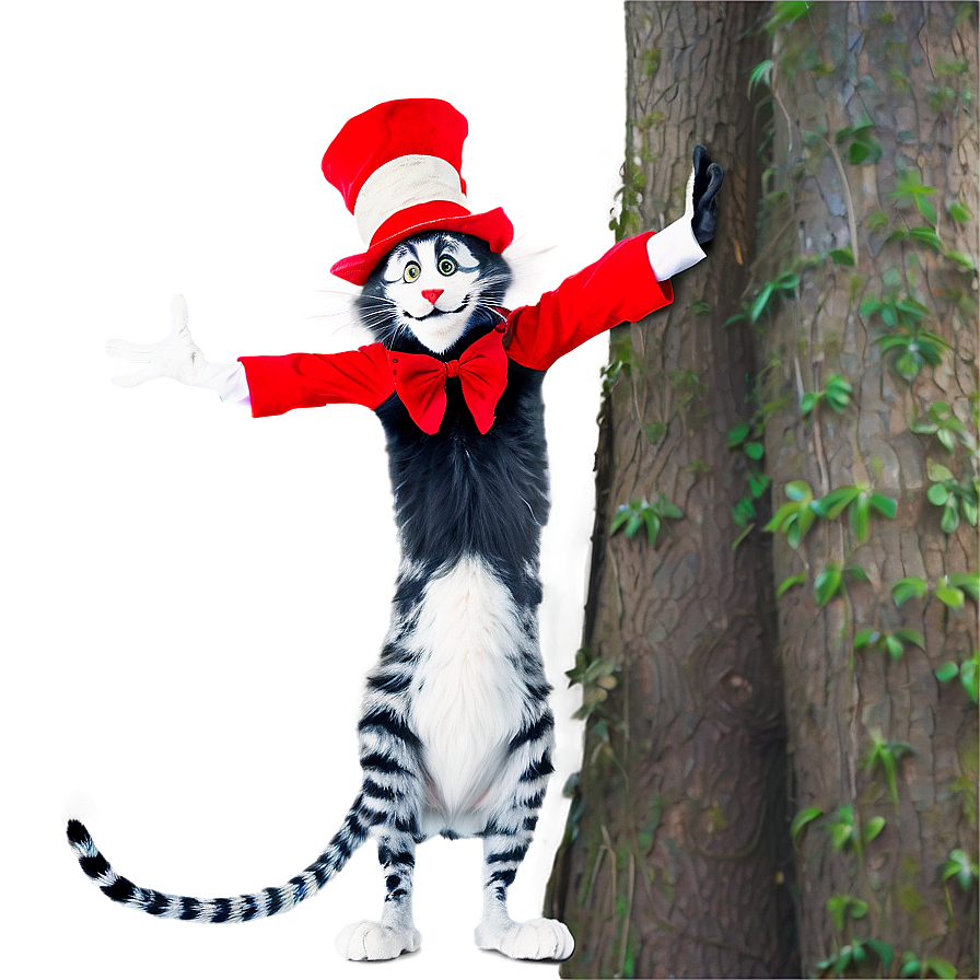 Cat In The Hat Pose Png 42 PNG image
