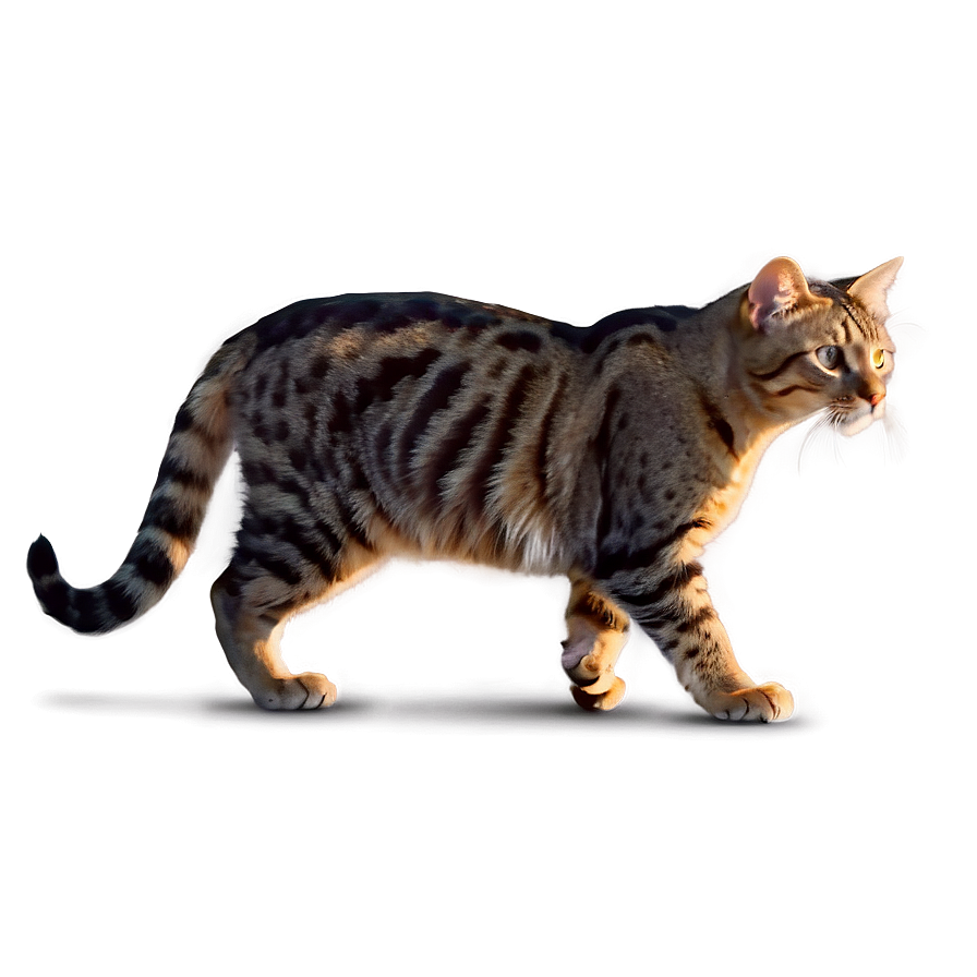 Cat On The Prowl Png A PNG image