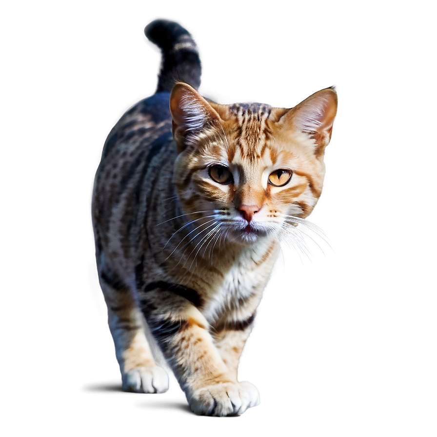 Cat On The Prowl Png B PNG image