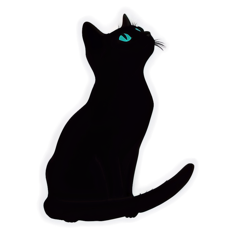 Cat Outline Silhouette Png 06122024 PNG image