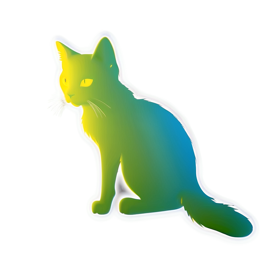 Cat Silhouette C PNG image