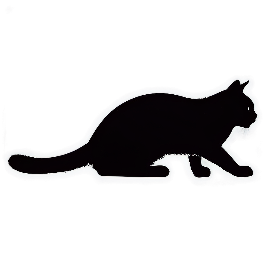 Cat Silhouette Profile Png A PNG image