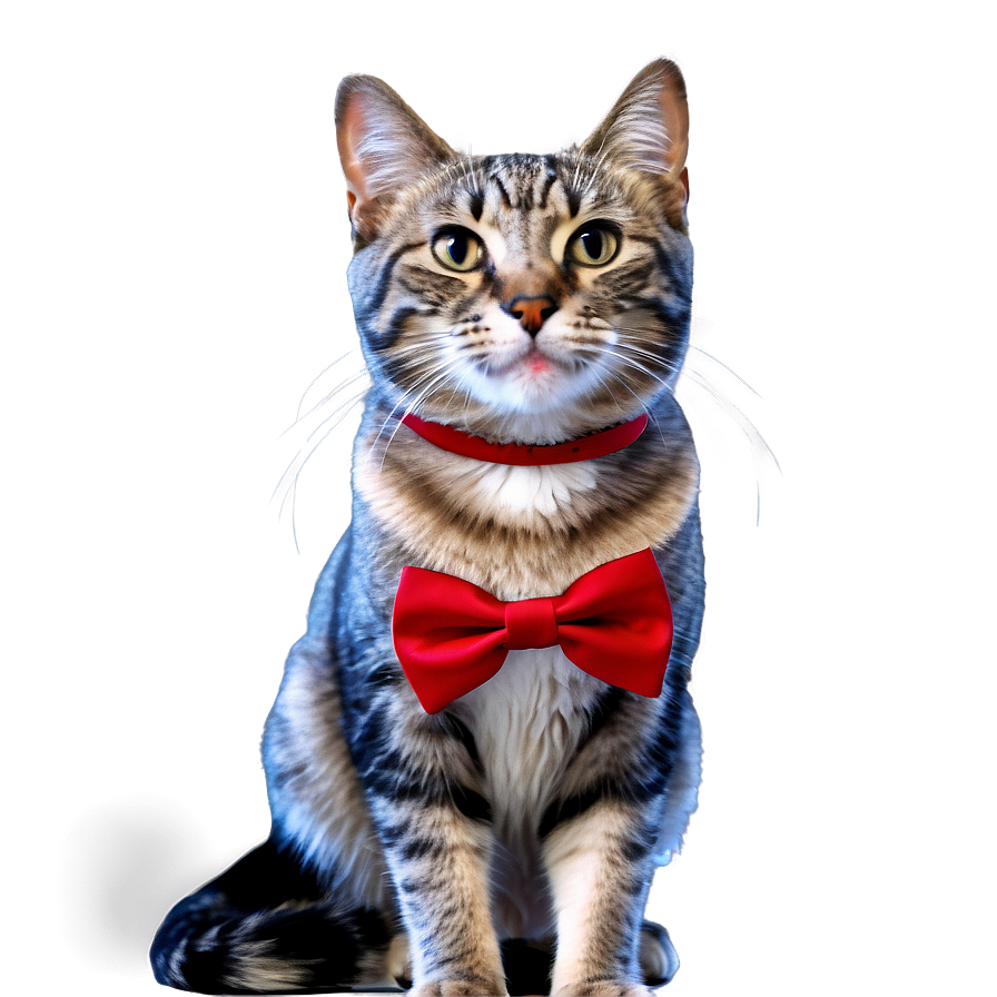 Cat With Bow Tie Png A PNG image