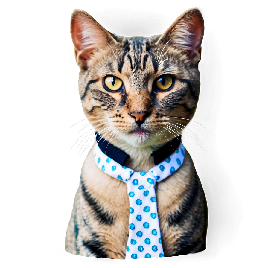 Cat With Bow Tie Png B PNG image