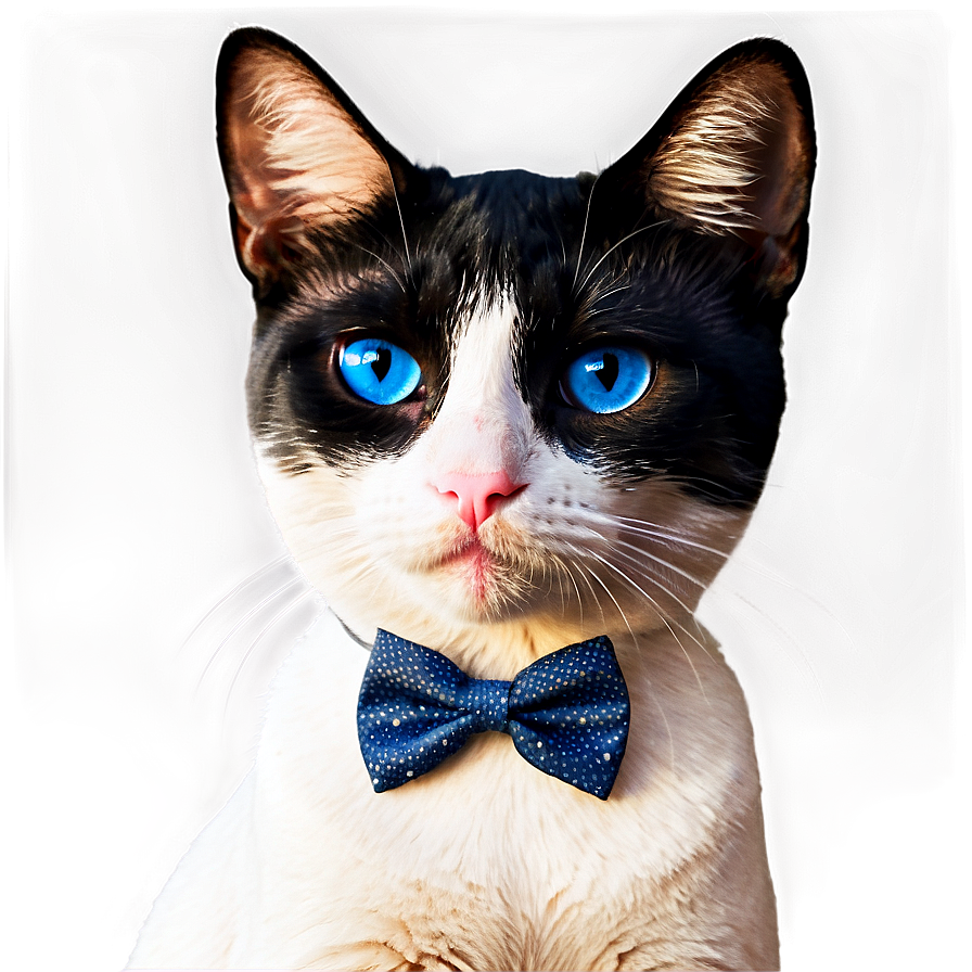 Cat With Bow Tie Png D PNG image