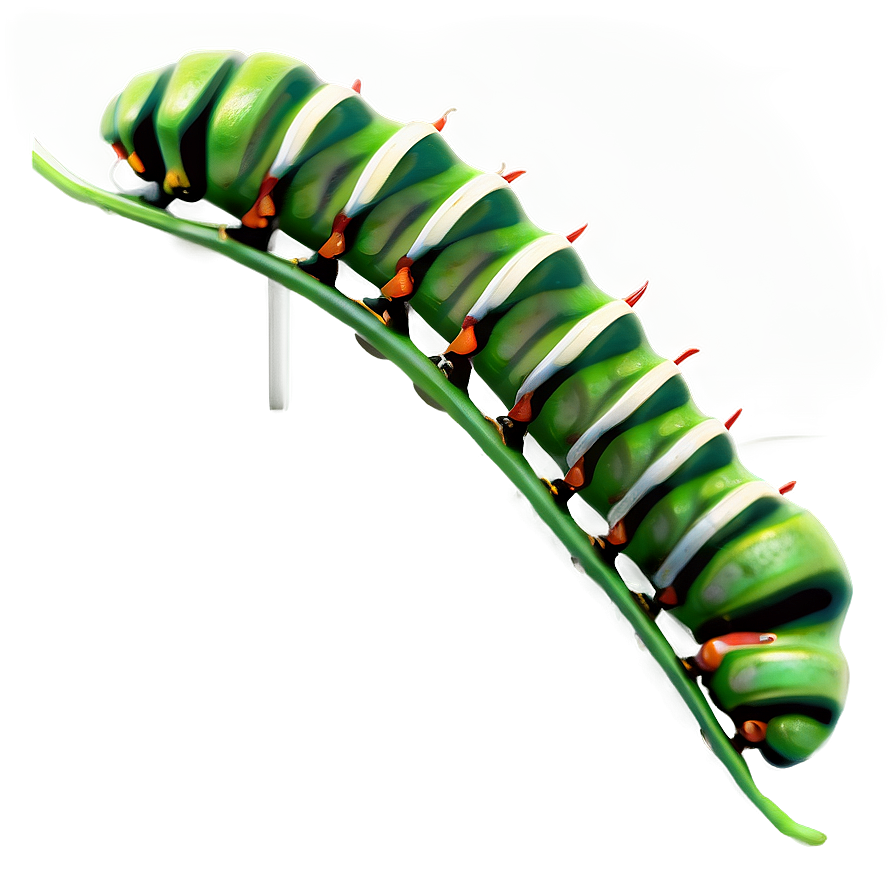 Caterpillar Eating Leaf Png Sjo PNG image