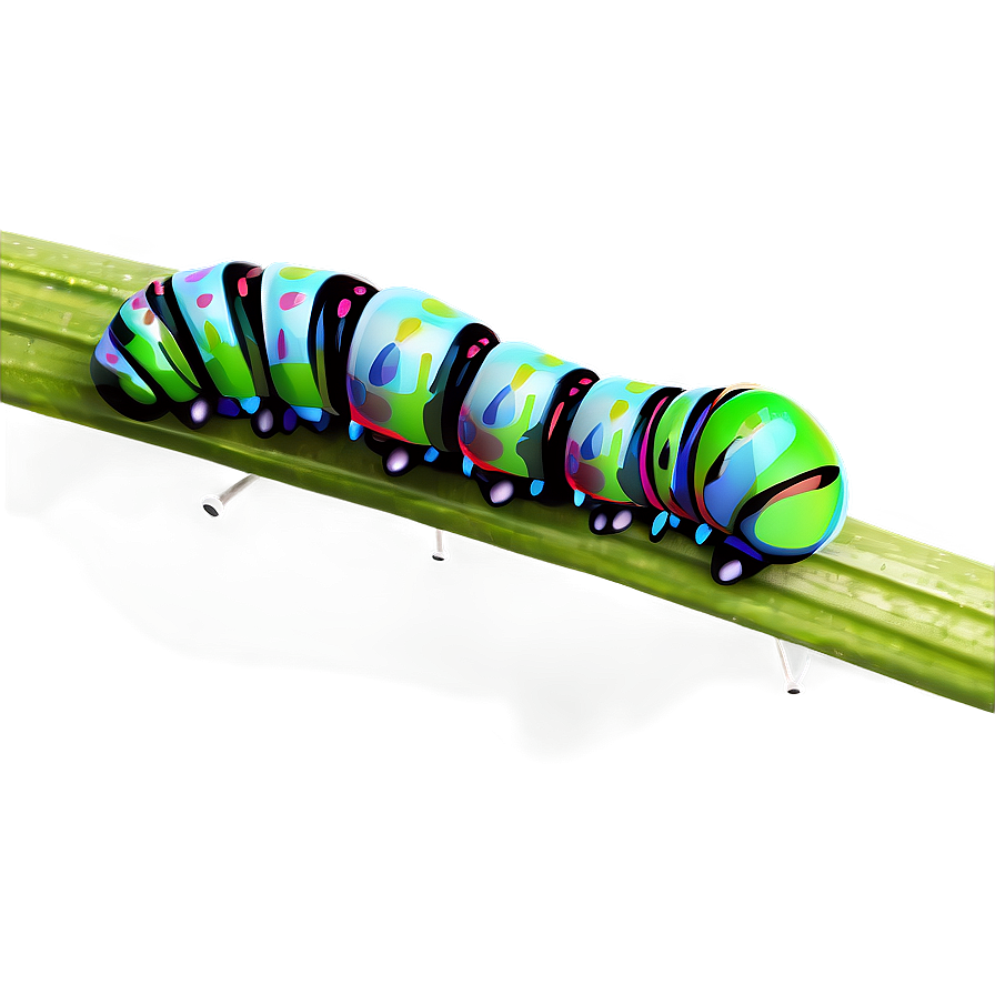 Caterpillar In Grass Png 05232024 PNG image