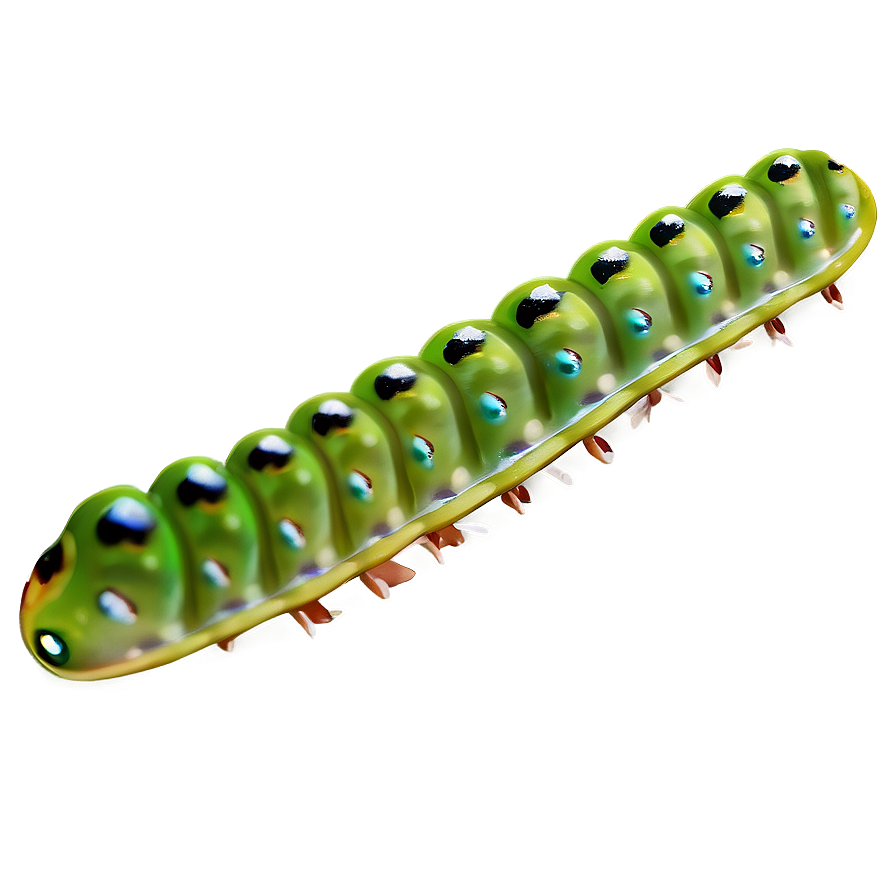 Caterpillar On Leaf Png 05232024 PNG image