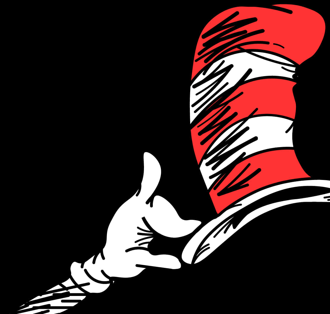 Catinthe Hat Iconic Hatand Hand PNG image