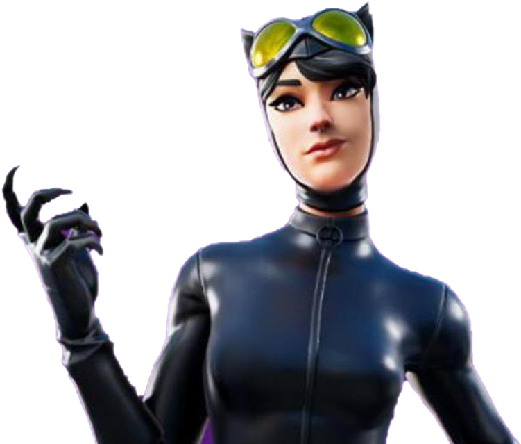 Catwoman_ Animated_ Character_ Pose PNG image