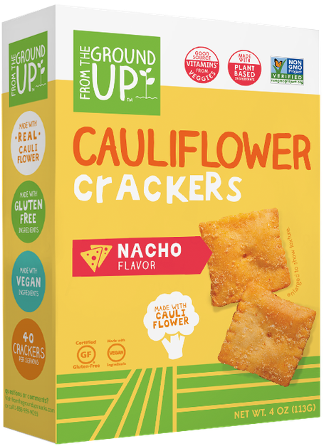 Cauliflower Nacho Crackers Box PNG image