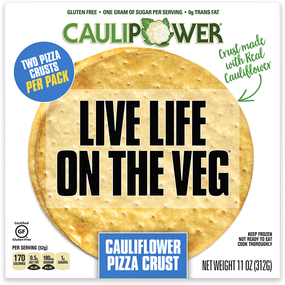 Cauliflower Pizza Crust Packaging PNG image