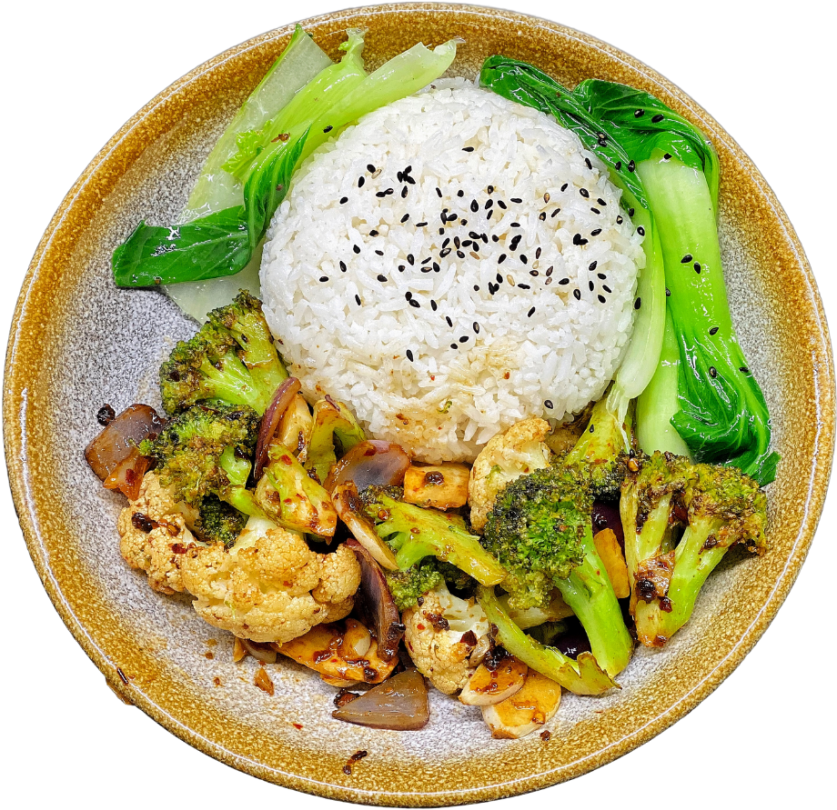 Cauliflower Stir Frywith Rice PNG image