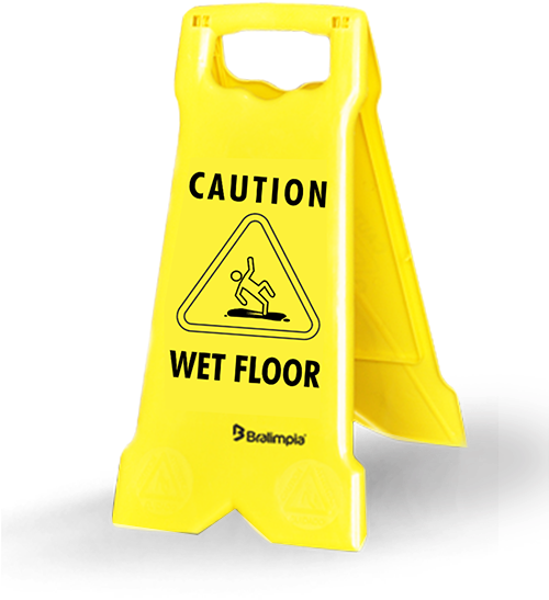 Caution Wet Floor Sign PNG image