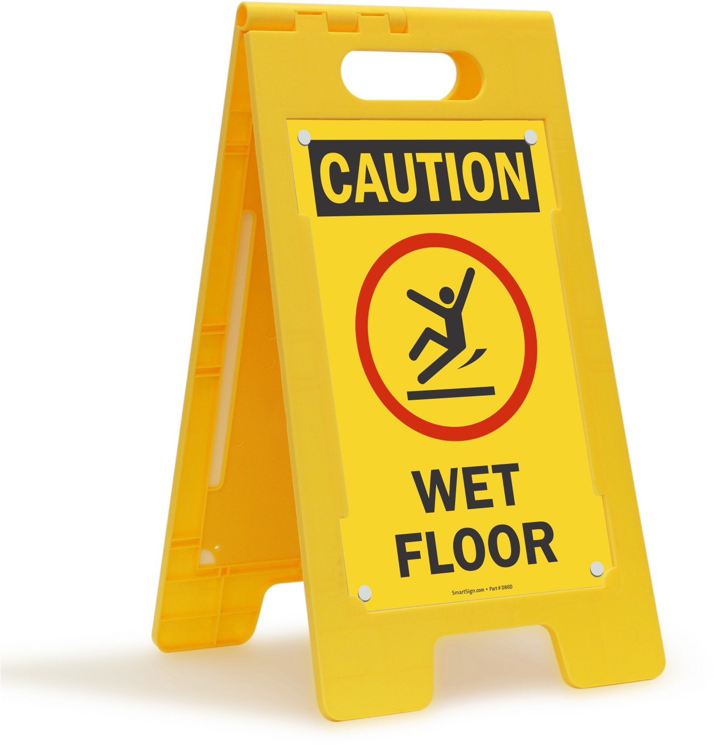 Caution Wet Floor Sign PNG image