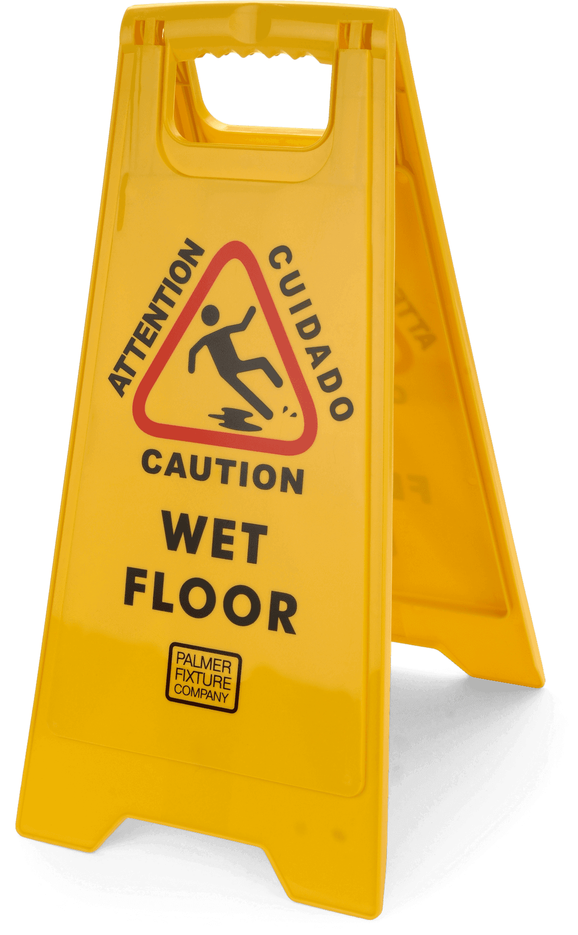 Caution Wet Floor Sign PNG image