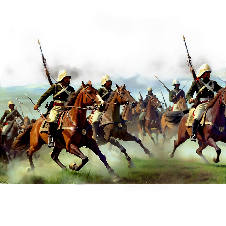 Cavalry Charge Battlefield Png 06252024 PNG image